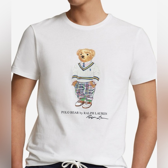 Polo Ralph Lauren Other - MEN'S RALPH LAUREN POLO SHORT SLEEVE SHIRT WHITE with SIGNATURE BEAR XLT